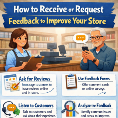 نحوه دریافت یا درخواست بازخورد برای بهبود فروشگاه